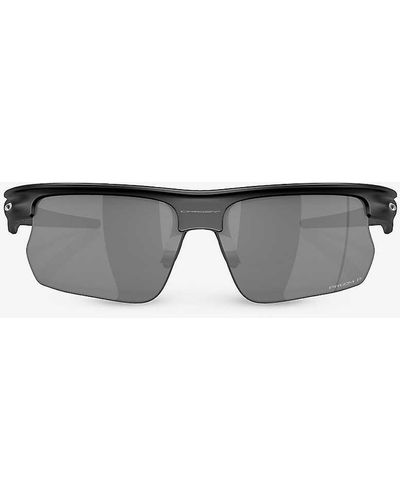 Oakley Oo9400 Bisphaera Rectangle-frame Acetate Sunglasses - Grey