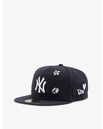 KTZ 59fifty New York Yankees Brand-embroidered Twill Cap - Blue