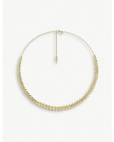 Shaun Leane Serpent Trace Yellow Gold-plated Vermeil Sterling Silver Choker - White