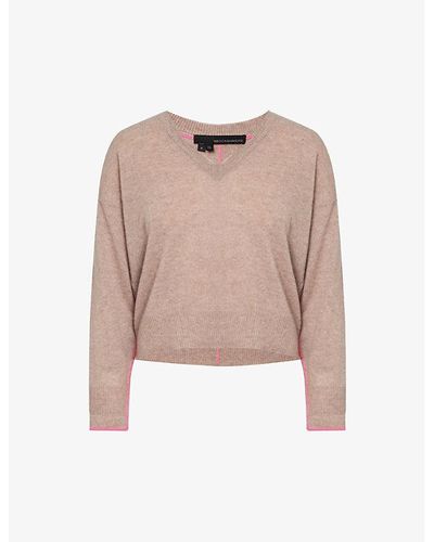 360cashmere Sylvie V-neck Cashmere Knitted Sweater - Pink