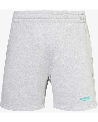 Represent Owners' Club Relaxed-fit Cotton-jersey Shorts X - White