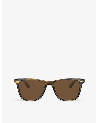 Oliver Peoples Ov5419su Lachman Sun Acetate Glass Square-frame Sunglasses - Brown