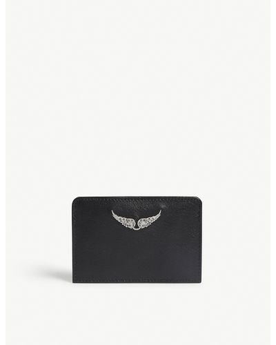 Zadig & Voltaire Zadig & Voltaire Noir Black Leather Card Holder