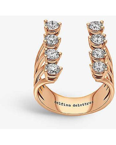 Delfina Delettrez Dots 18ct Yellow-gold And 1.2ct Diamond Ring - White