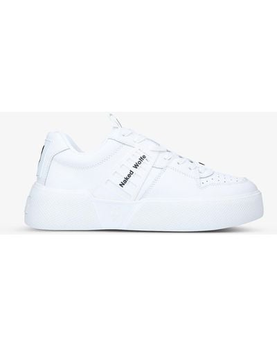 Naked Wolfe Paradox Low-top Leather Sneakers - White