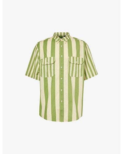 Levi's Striped Relaxed-fit Cotton Shirt - Green