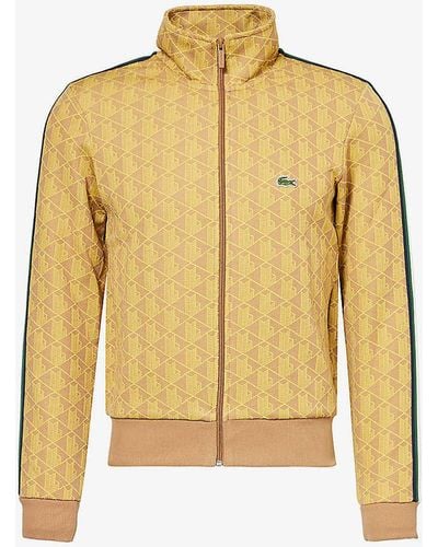 Lacoste Brand-patch Regular-fit Woven Sweatshirt X - Yellow