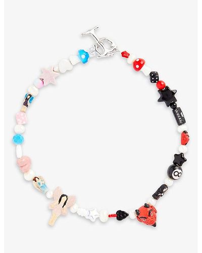 IAN CHARMS The Angel Freshwater Pearl-embellished Necklace - Multicolor