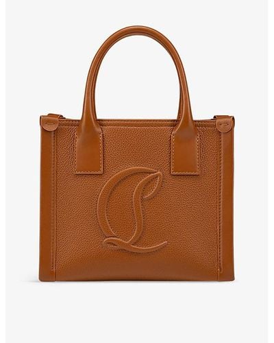Christian Louboutin By My Side Leather Tote Bag - Brown