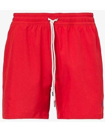 Polo Ralph Lauren Traveller Logo-embroidered Stretch Recycled-polyester Swim Shorts Xx