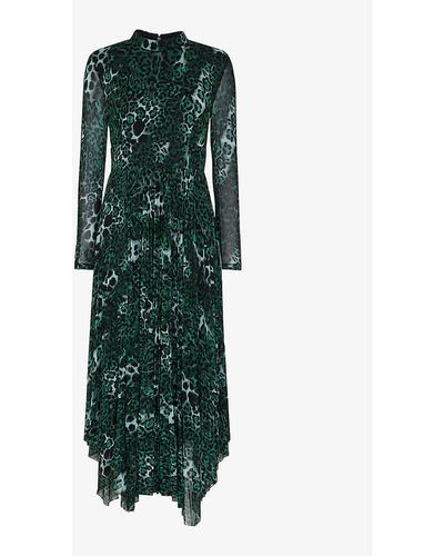 Whistles jungle top print dress
