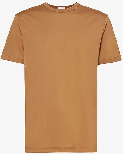 Sunspel Short-sleeved Crewneck Cotton-jersey T-shirt X - Multicolour