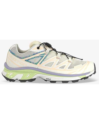 Salomon Xt-6 Mindful Quick-lace Recycled-mesh Low-top Trainers - White