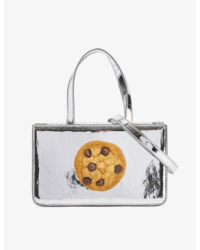Puppets and Puppets Cookie Small Faux-leather Top-handle Bag - White