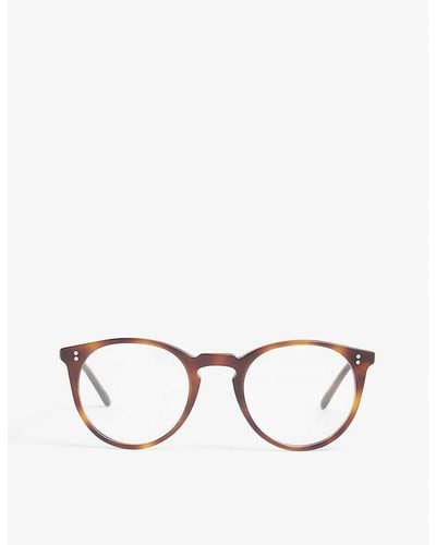 Oliver Peoples O'malley Round-frame Glasses - Brown