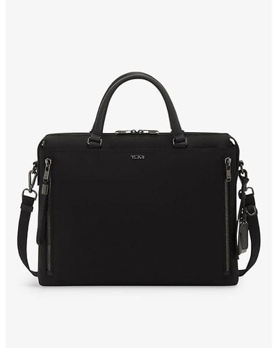 Tumi Kendallville Double-zip Branded Nylon Briefcase - Black