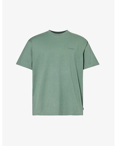 Levi's Brand-embroidered Crewneck Cotton-jersey T-shirt X - Green