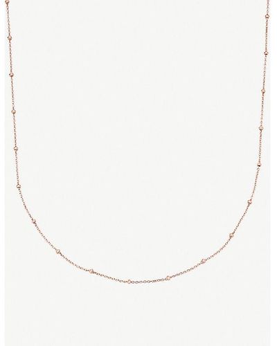 Monica Vinader 18ct Rose-gold Vermeil Chain Necklace - Natural