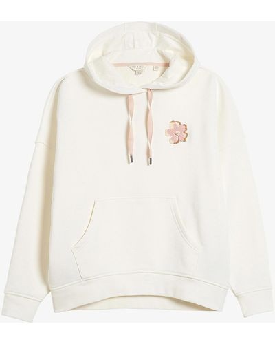 Ted Baker Appa Logo-print Cotton-blend Hoody - White