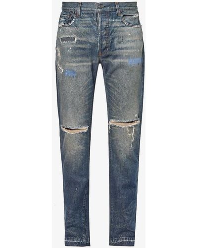 GALLERY DEPT. Star Regular-fit Tapered-leg Jeans - Blue