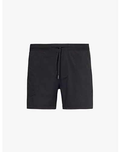 lululemon License To Train Drawstring-waist Stretch-recycled-nylon Shorts Xx - Black