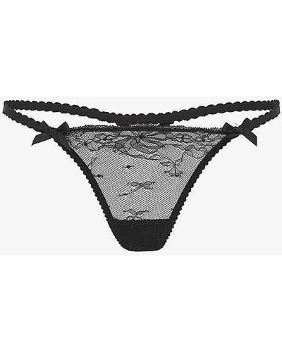 Agent Provocateur Isedora Low-rise Mesh Thong - White
