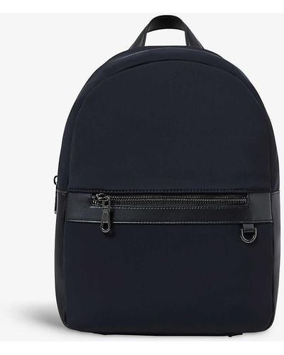 Reiss Drew Top-handle Nylon Backpack - Blue