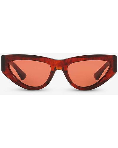 Bottega Veneta 6j000380 Bv1176s Cat Eye-frame Acetate Sunglasses - Pink