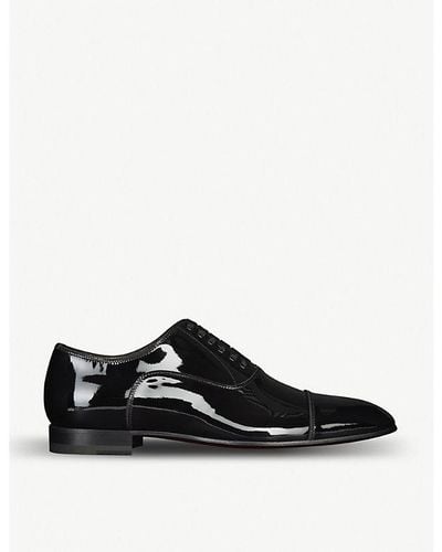 Christian Louboutin greggo Leather Oxford Shoes - Black