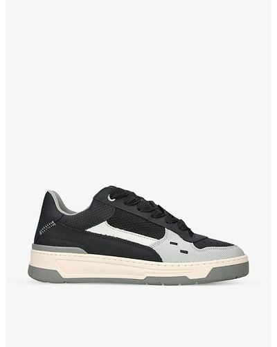 Filling Pieces Ave Top Leather Low-top Sneakers - Black