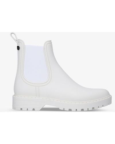 ALDO Storm Round-toe Rubber Rain Boots - White