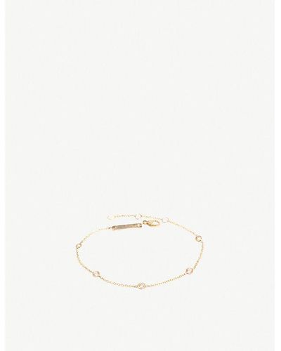 The Alkemistry Zoë Chicco 14ct Yellow-gold And Diamond Chain Bracelet - White
