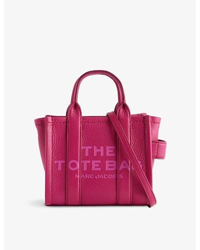 Marc Jacobs The Leather Mini Tote Bag - Pink