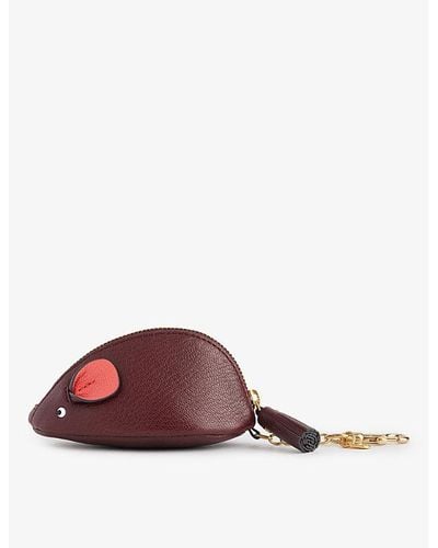 Anya Hindmarch Mouse Leather Coin Purse - Brown