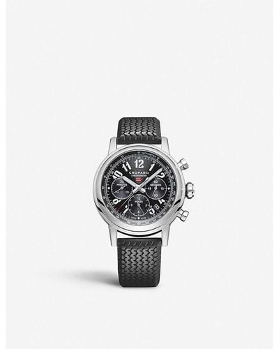 Chopard Mille Miglia Classic Chronograph Stainless Steel And Rubber Watch - White