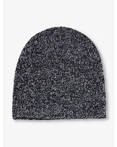 Johnstons of Elgin Speckled Cashmere Beanie - Gray