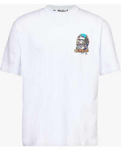 A Bathing Ape Comic Ape Graphic-print Cotton-jersey T-shirt - White