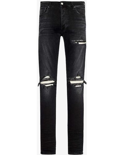 Amiri Mx1 Stretch-denim Jeans - Black