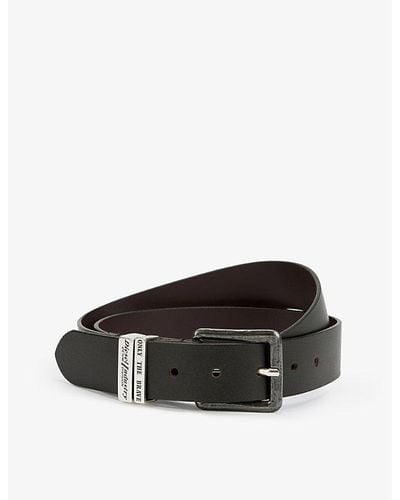 DIESEL B-guarantee Leather Belt - Multicolor