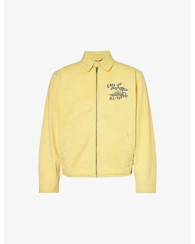 Polo Ralph Lauren Vintage-logo Cotton Windbreaker Jacket X - Yellow