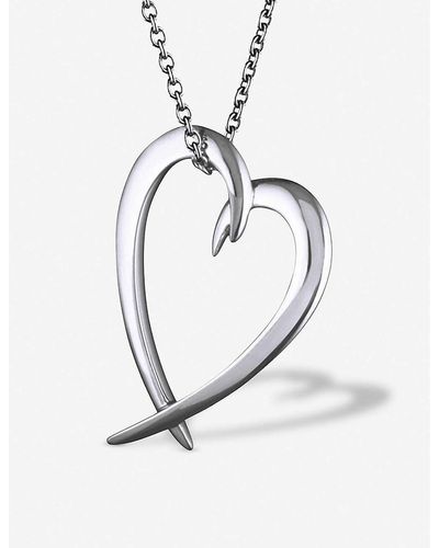 Shaun Leane Heart Sterling- Pendant Necklace - White