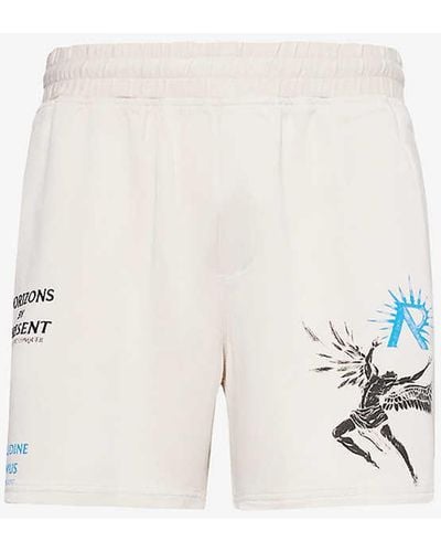 Represent Icarus Graphic-print Woven Shorts Xx - White
