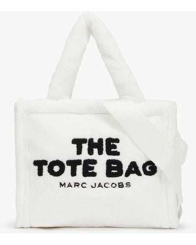 Marc Jacobs The Tote Fleece Tote Bag - White
