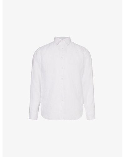 Theory Irving Regular-fit Linen Shirt - White