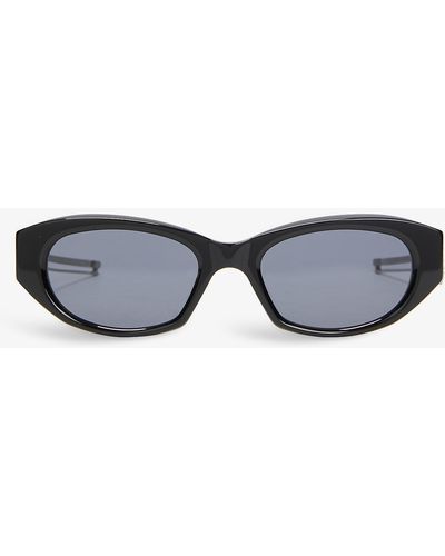 Moncler Genius X Gentle Monster Swipe 1 Oval Acetate Sunglasses - Black