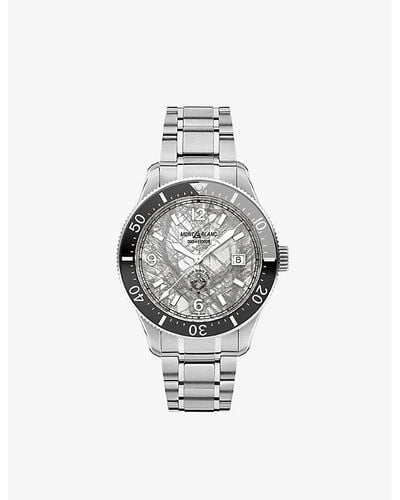 Montblanc 130793 1858 Stainless-steel Automatic Watch - Metallic