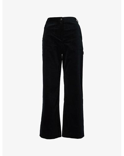 Aspiga Tilda Relaxed-fit Stretch-cotton Pants - Black