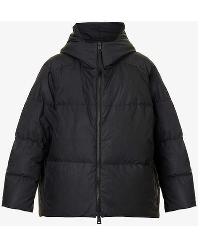 Canada Goose Hooded Quilted Cotton Jacket - Blue