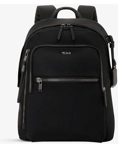 Tumi Halsey Zip-pocket Branded Nylon Backpack - Black