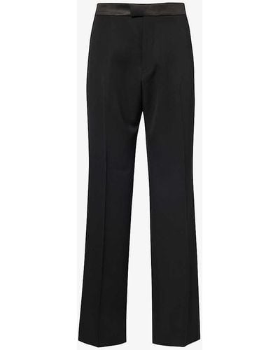 Jacquemus Le Pantalon Melo Tuxedo Straight-leg Relaxed-fit Woven Trousers - Black